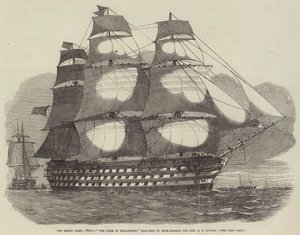 Itämeren laivasto, 1855, Wellingtonin herttua, kontra-amiraalin lippulaiva Kuningas R S Dundas